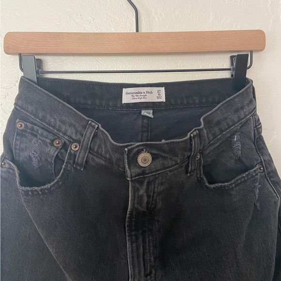 Abercrombie & Fitch Jeans NWT Sz 27/4 90s Straight Ultra High Rise Curve Love - Picture 5 of 6